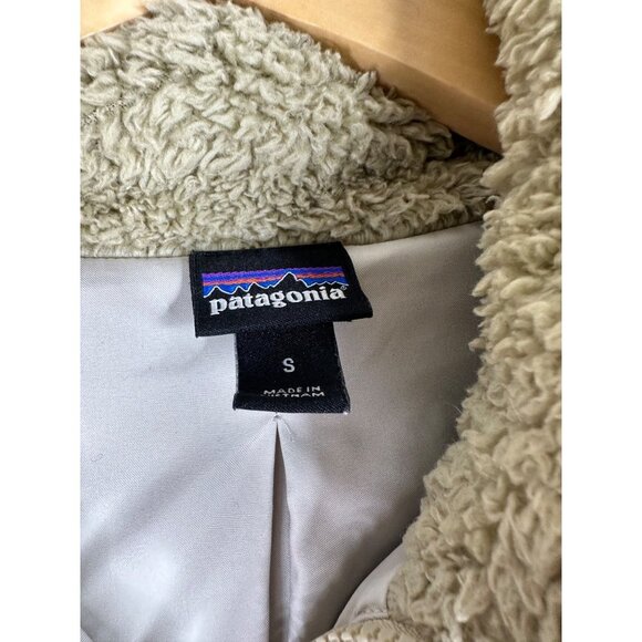 Patagonia "Los Gatos" Fleece Vest sz Small Tan - Picture 4 of 7